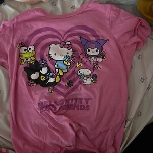 Sanrio Pink Hello Kitty & Friends Graphic Short Sleeve Tee
